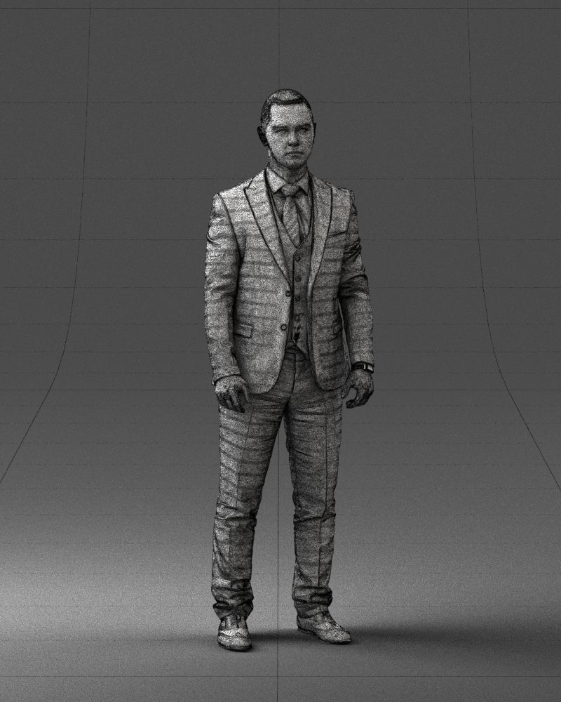 000287 Businessman in Suit - Professional Male Character 0904 3D model_6