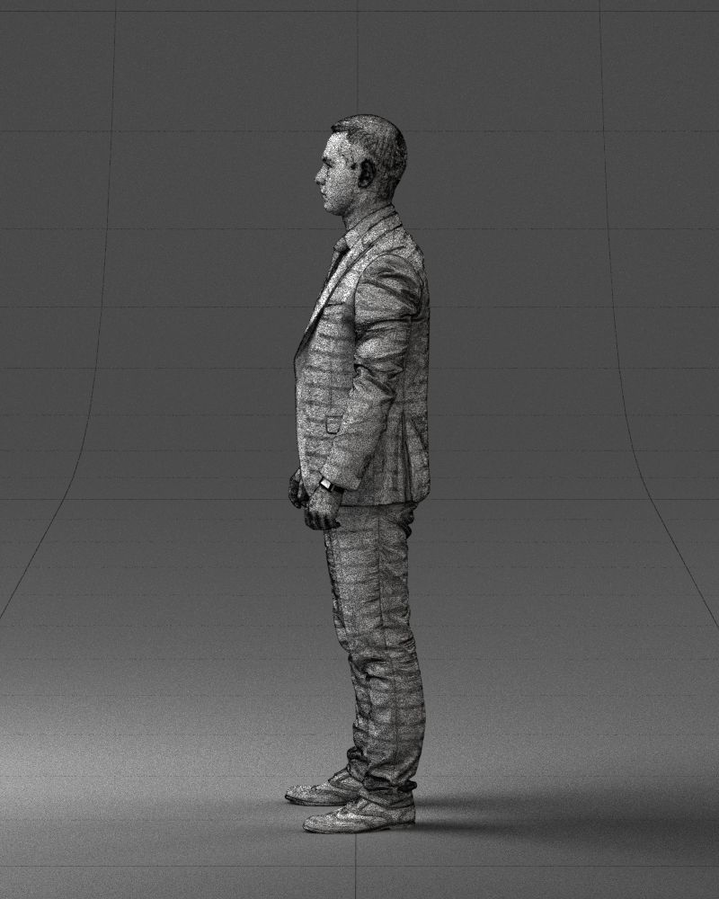 000287 Businessman in Suit - Professional Male Character 0904 3D model_27