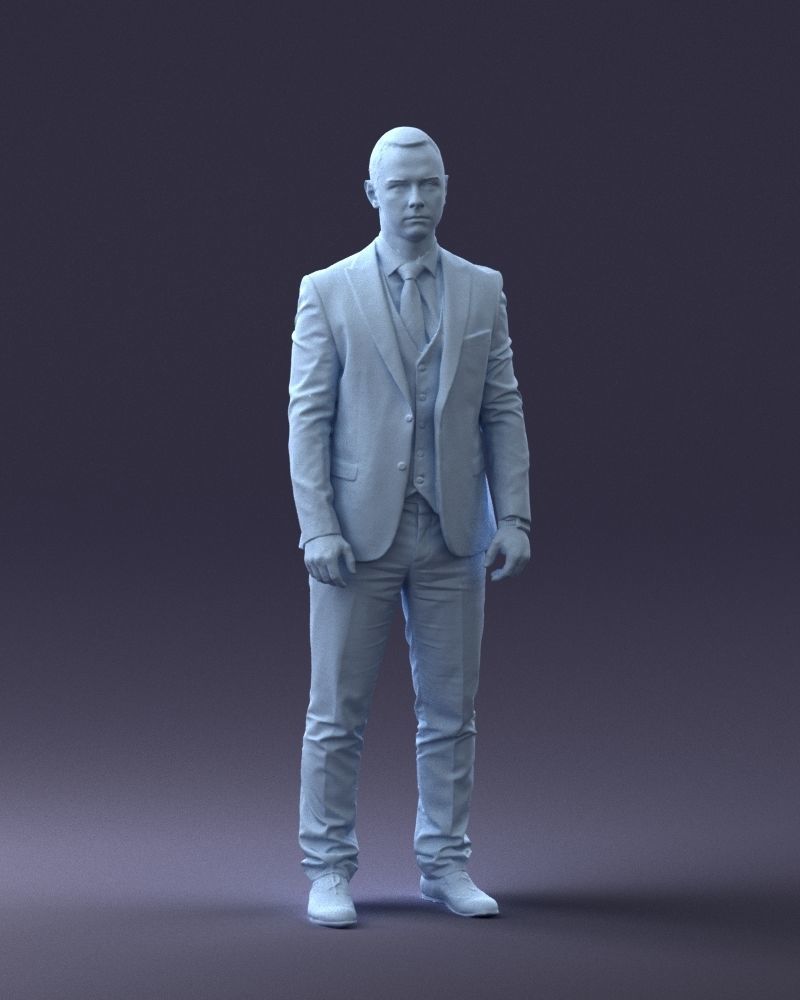 000287 Businessman in Suit - Professional Male Character 0904 3D model_5