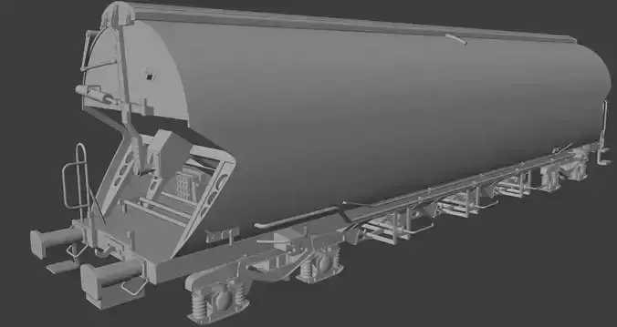 H0 1-87 scale Tagnpps 102 grain wagon 3D print model