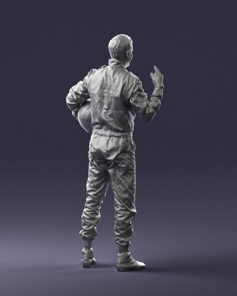 Male race car driver 0268 3D model_16