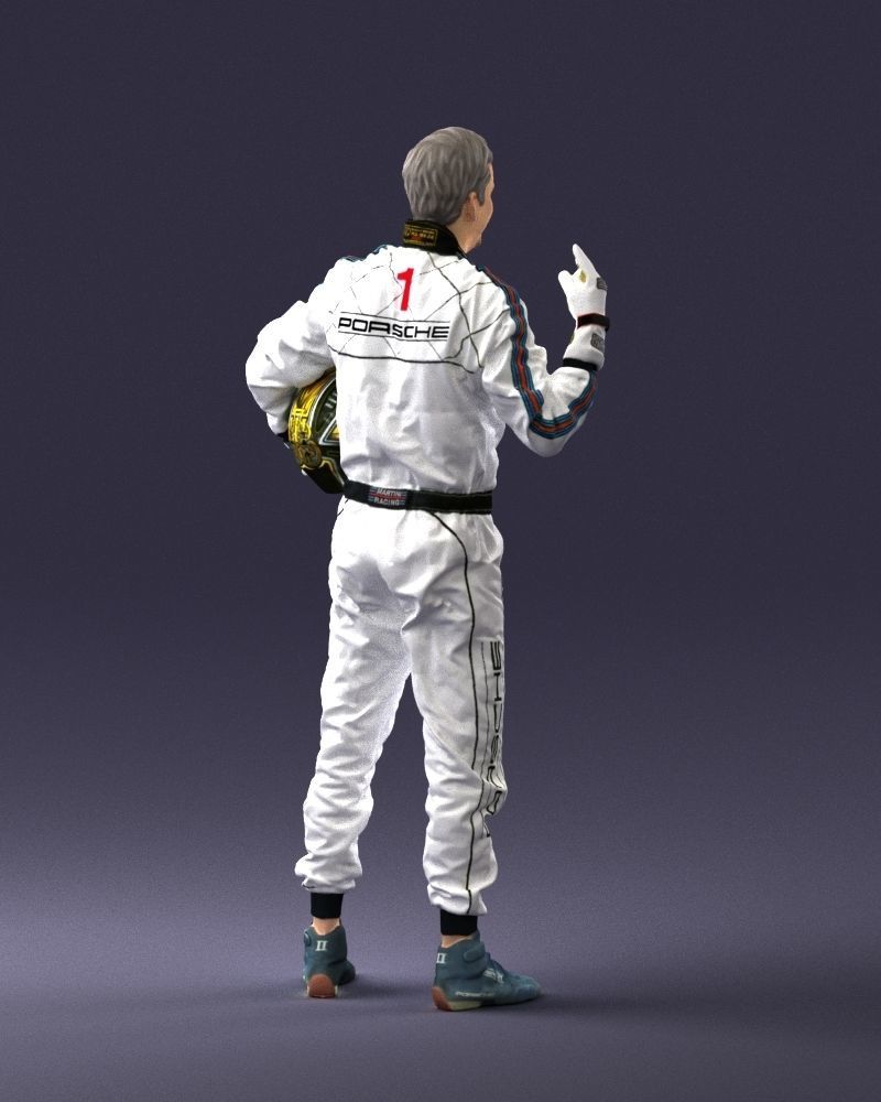 Male race car driver 0268 3D model_15
