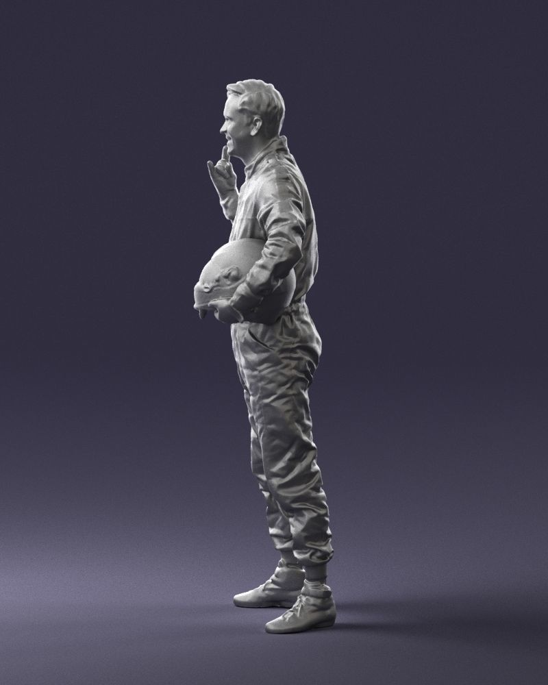 Male race car driver 0268 3D model_25