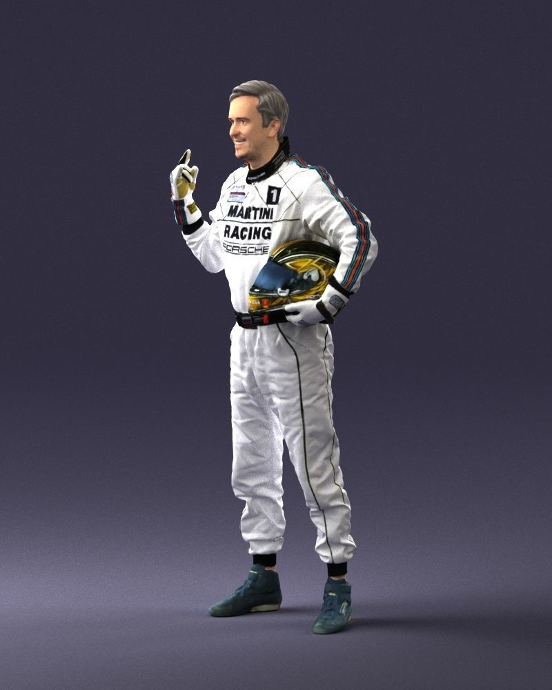 Male race car driver 0268 3D model_27