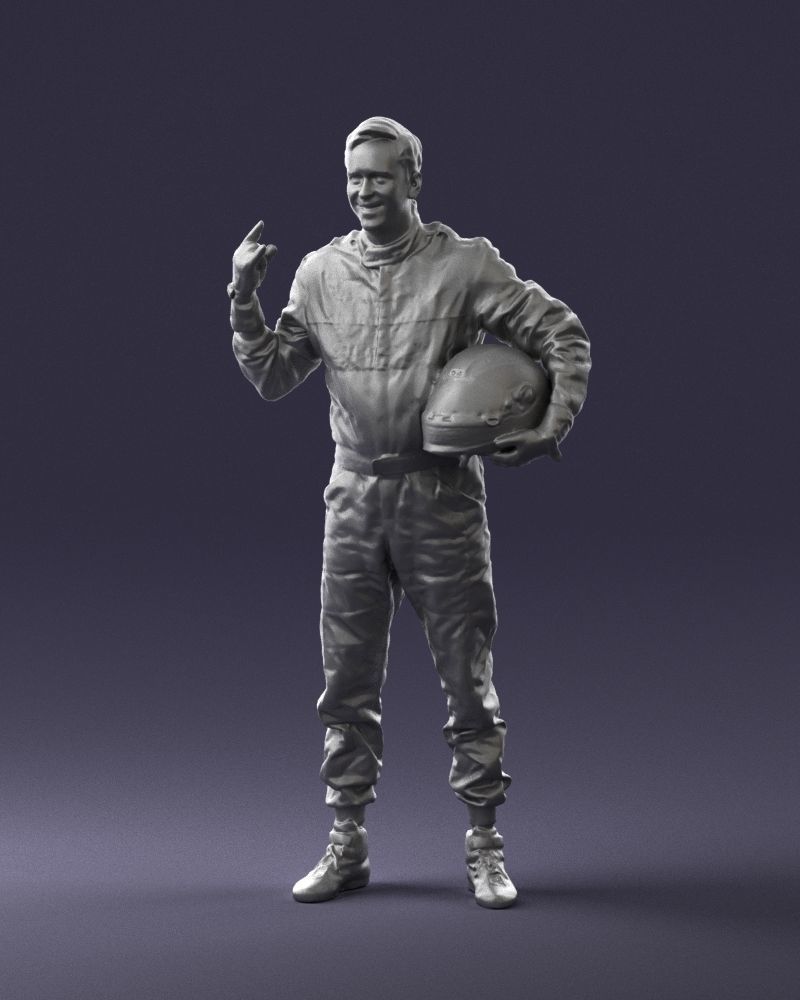 Male race car driver 0268 3D model_31
