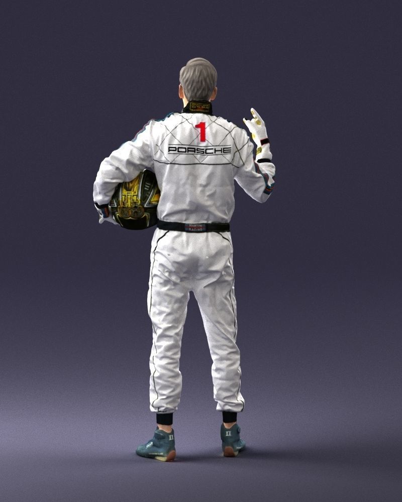 Male race car driver 0268 3D model_18