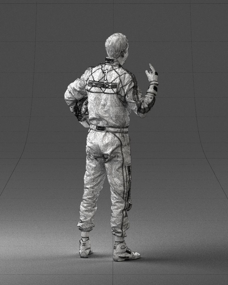 Male race car driver 0268 3D model_17