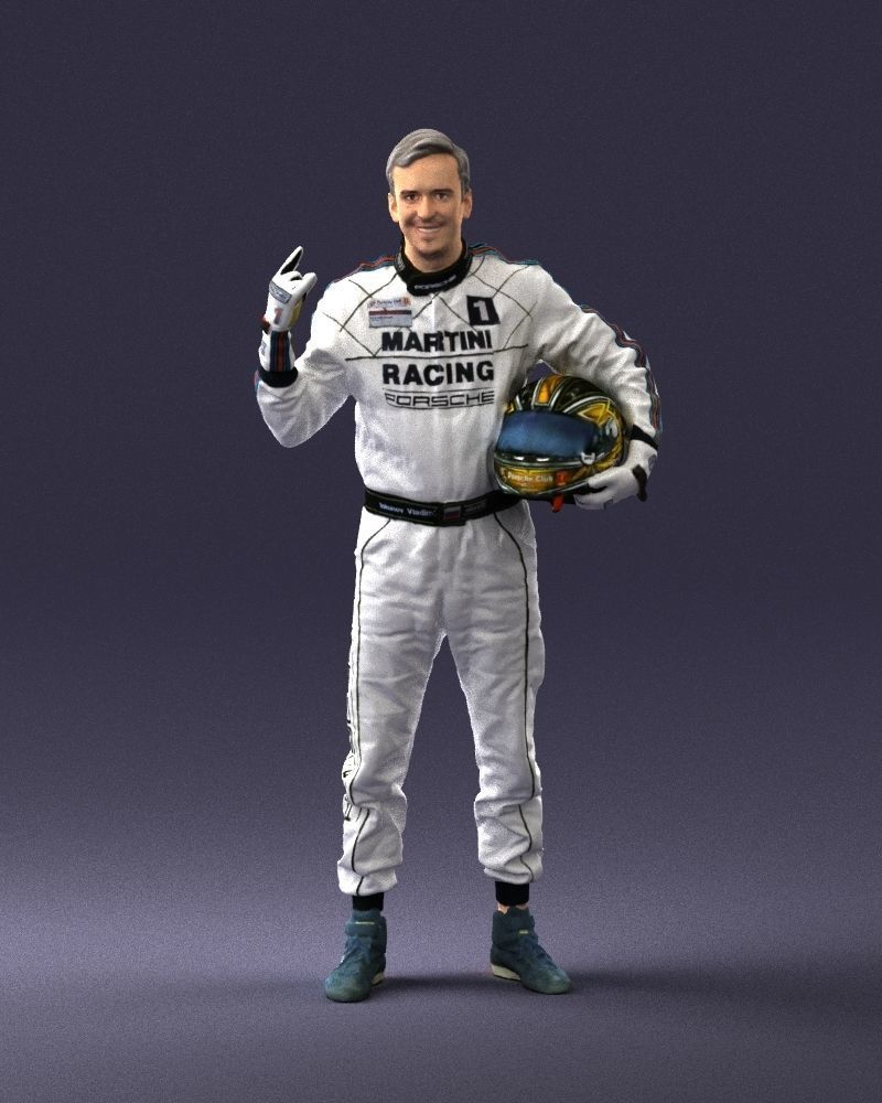 Male race car driver 0268 3D model_33