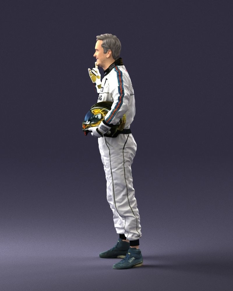 Male race car driver 0268 3D model_24