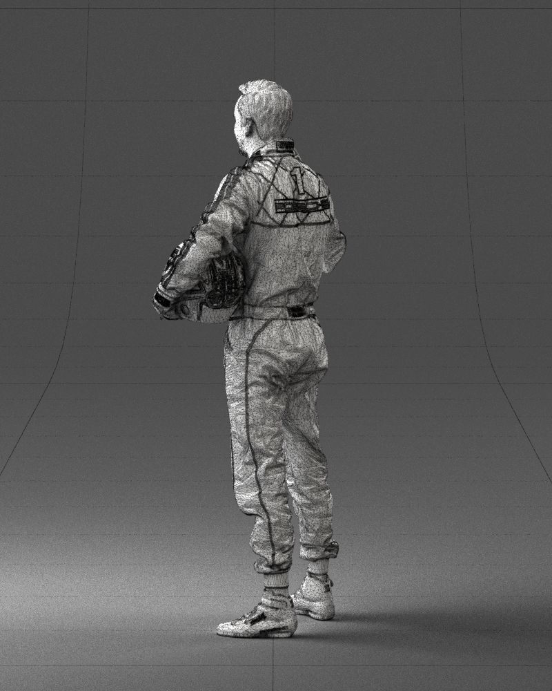 Male race car driver 0268 3D model_23