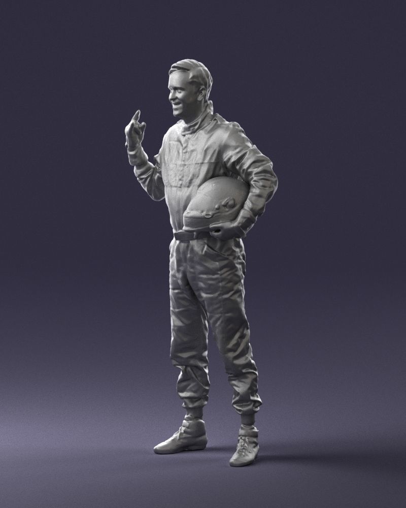 Male race car driver 0268 3D model_28