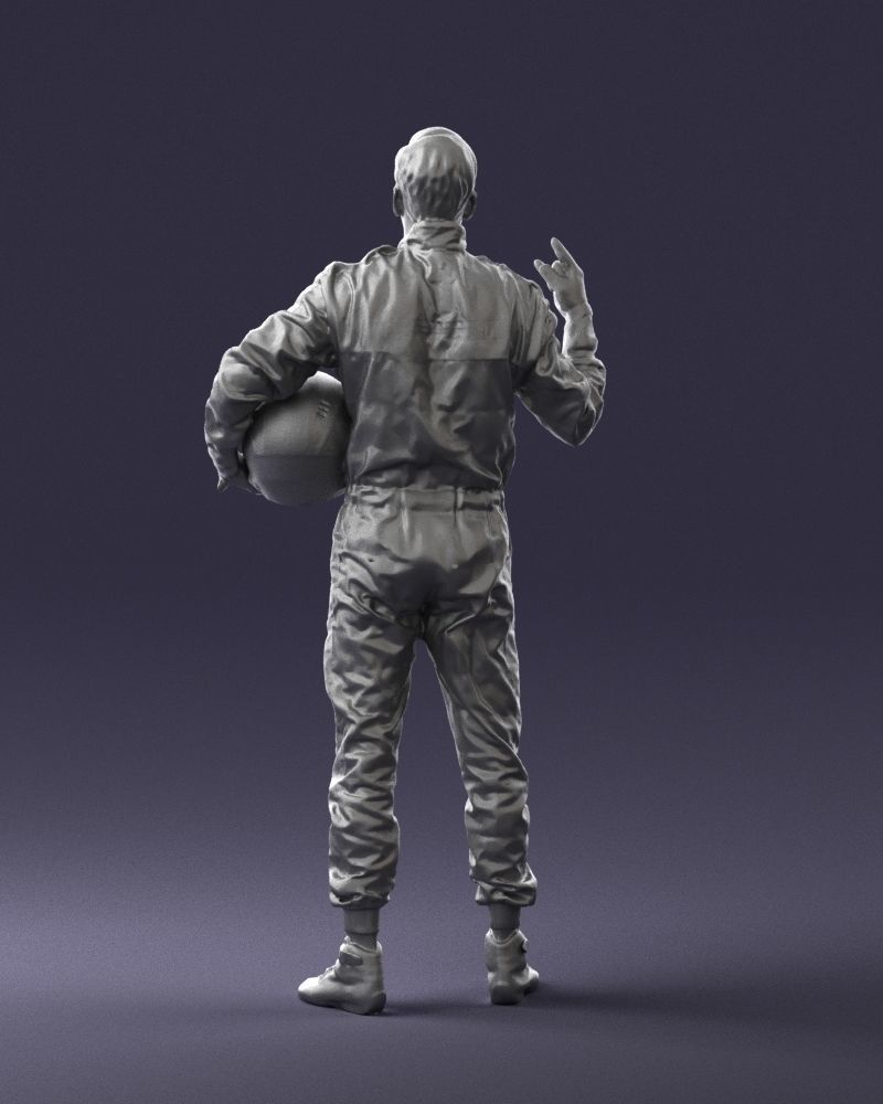 Male race car driver 0268 3D model_19