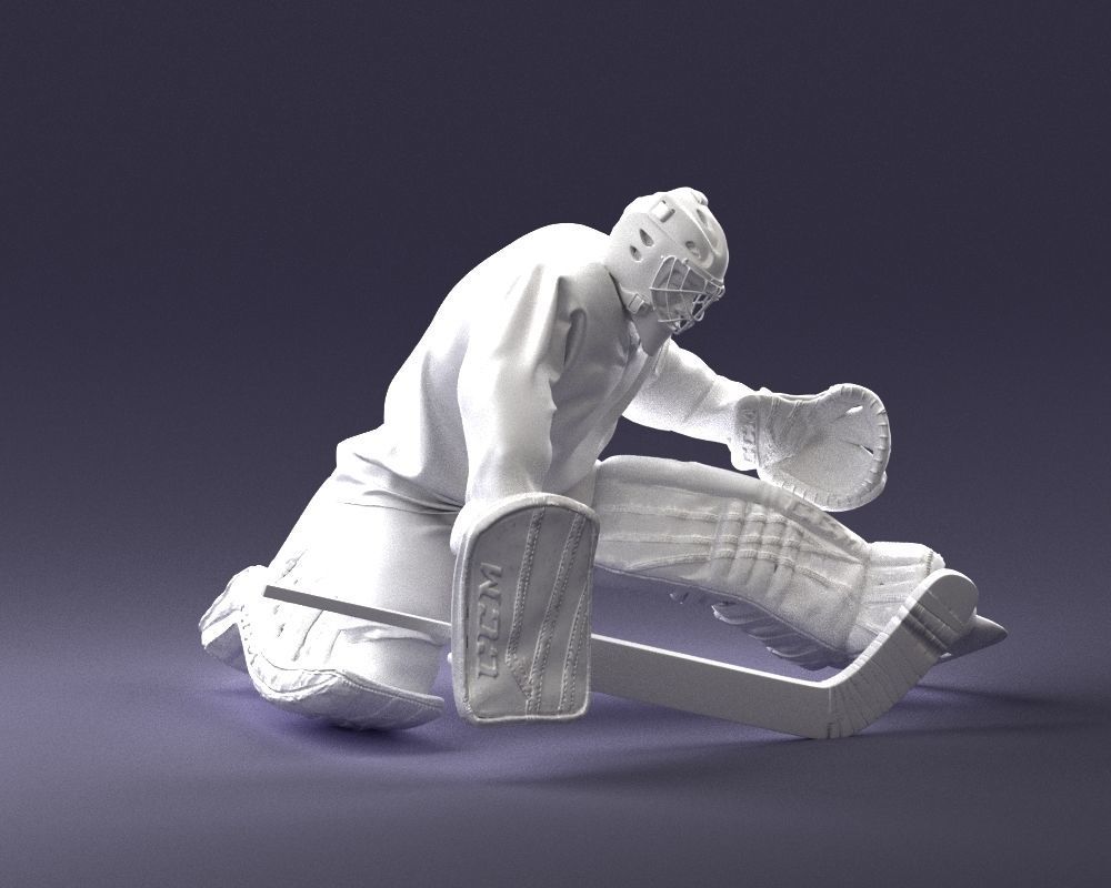 000036 Hockey Goalkeeper 1007 3D model_4