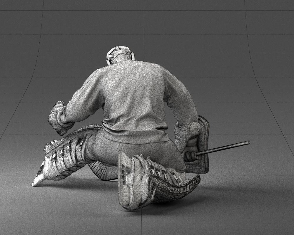 000036 Hockey Goalkeeper 1007 3D model_8