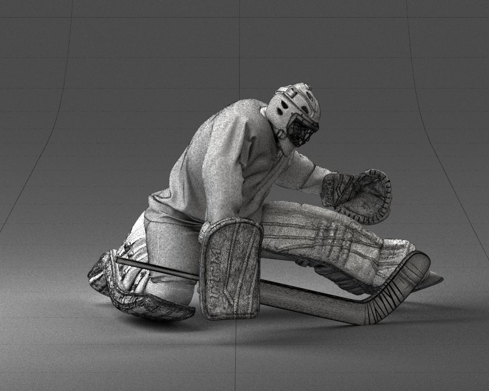000036 Hockey Goalkeeper 1007 3D model_5