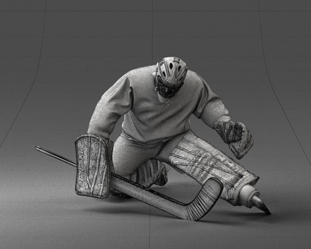 000036 Hockey Goalkeeper 1007 3D model_2