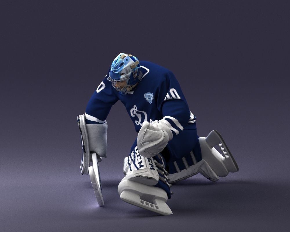 000036 Hockey Goalkeeper 1007 3D model_9
