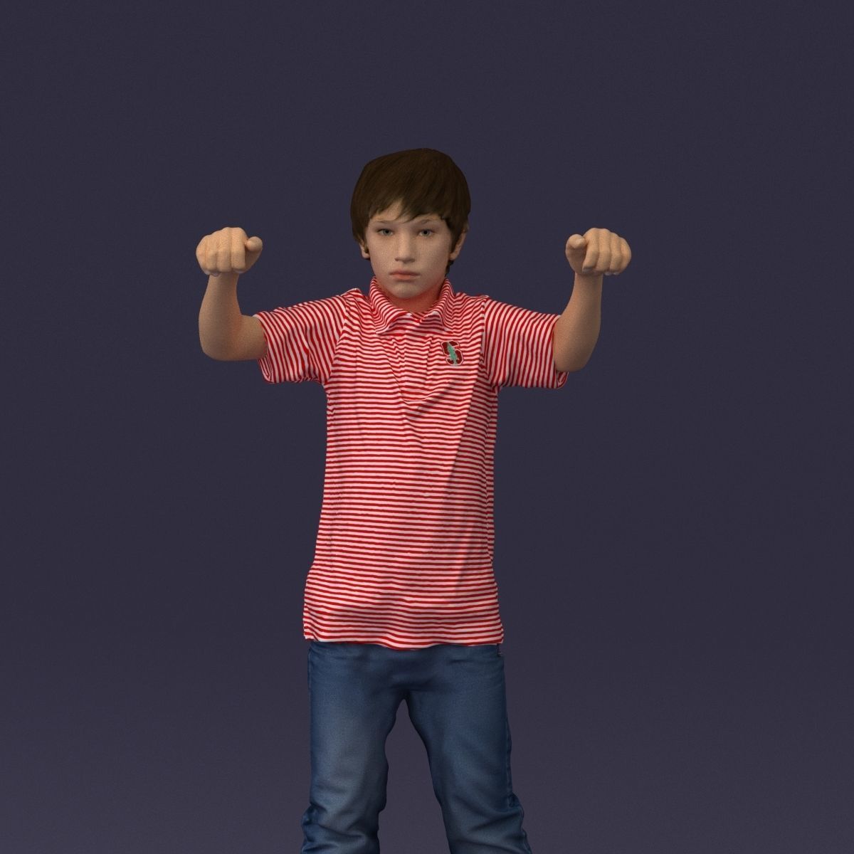 kid on bike 1076 3D Print Ready 3D print model_37