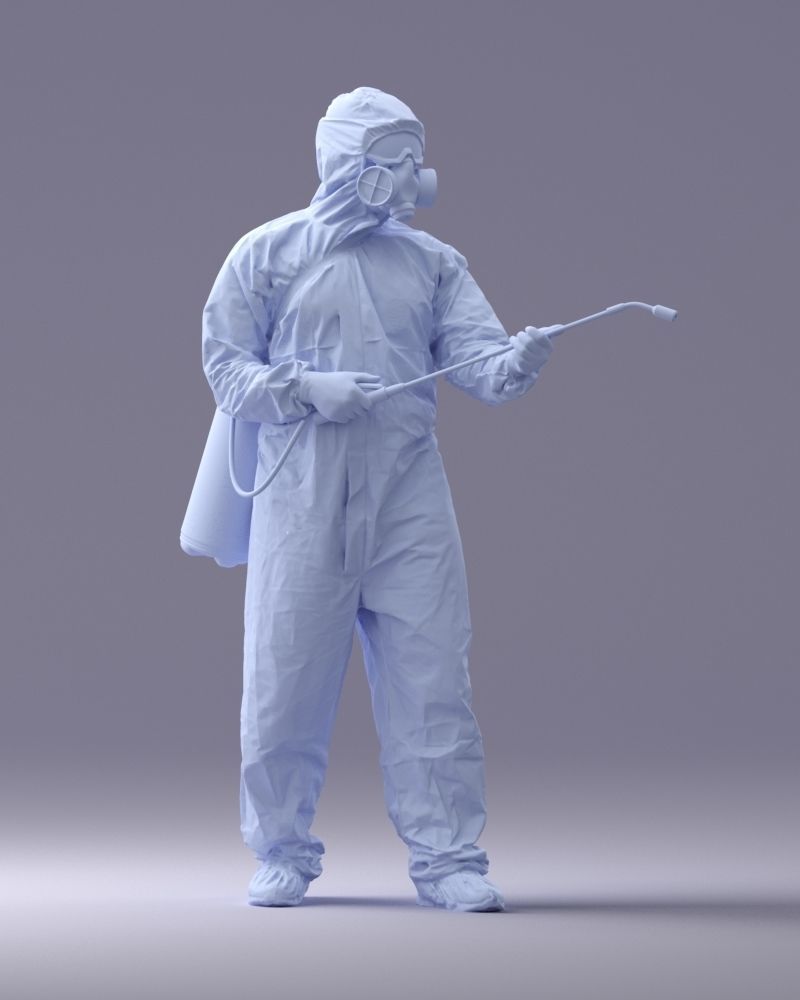 000342 Disinfector in Protective Suit 0329 3D model_9