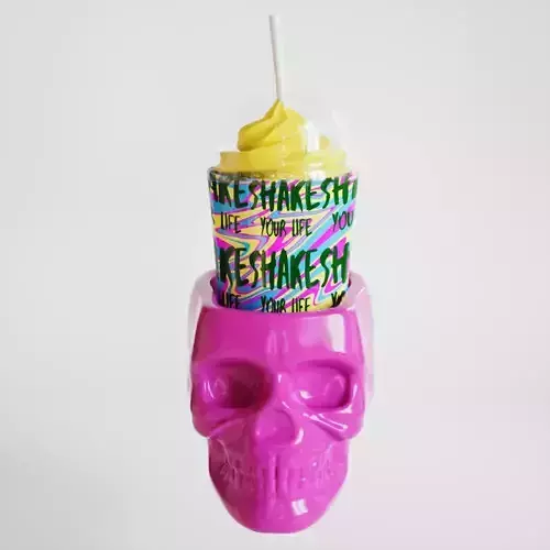 skull holder and cup 