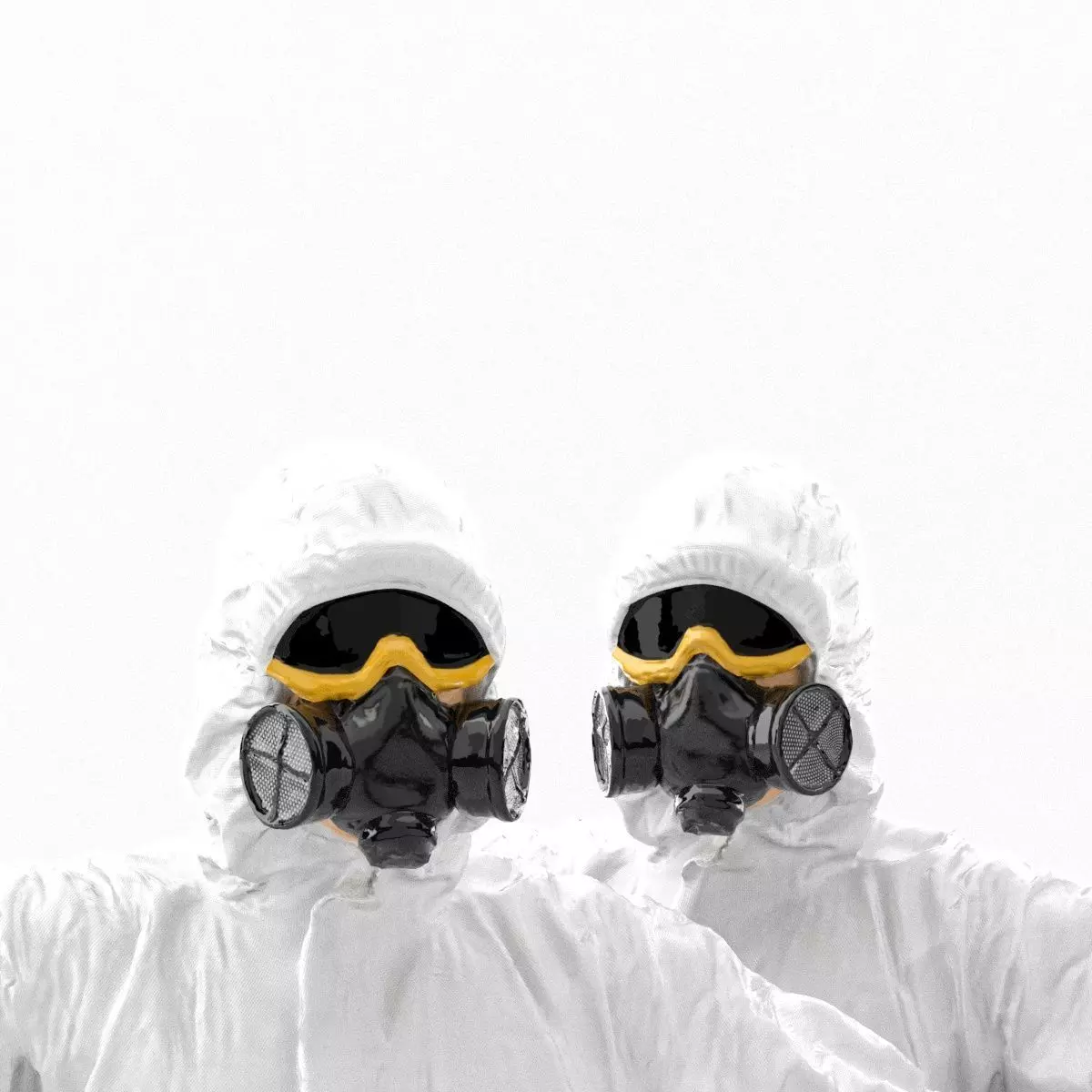 000343 Disinfector in Protective Suit T pose 0329 Low-poly 3D model_4