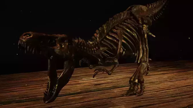 T-Rex Skeleton - Leo Burton 3D print model
