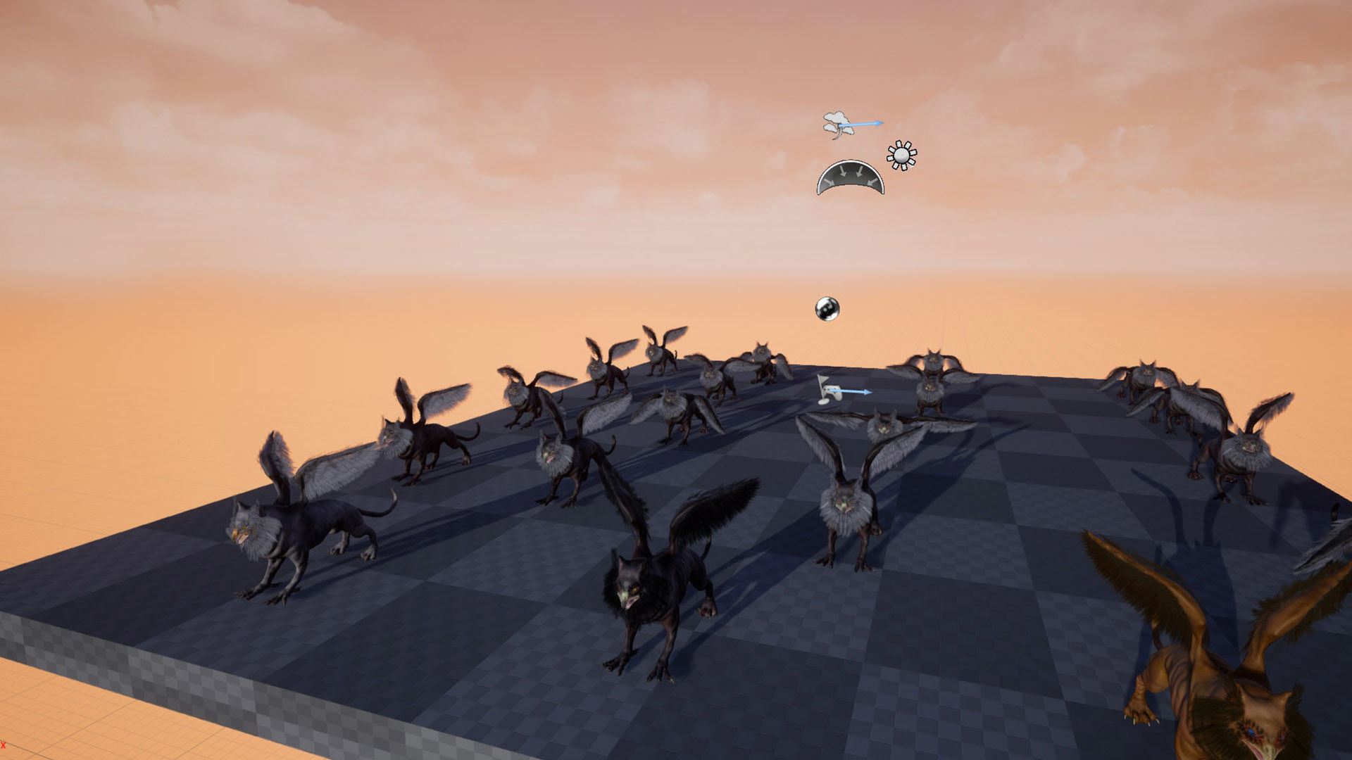 Anicent Griffin Low-poly 3D model_5