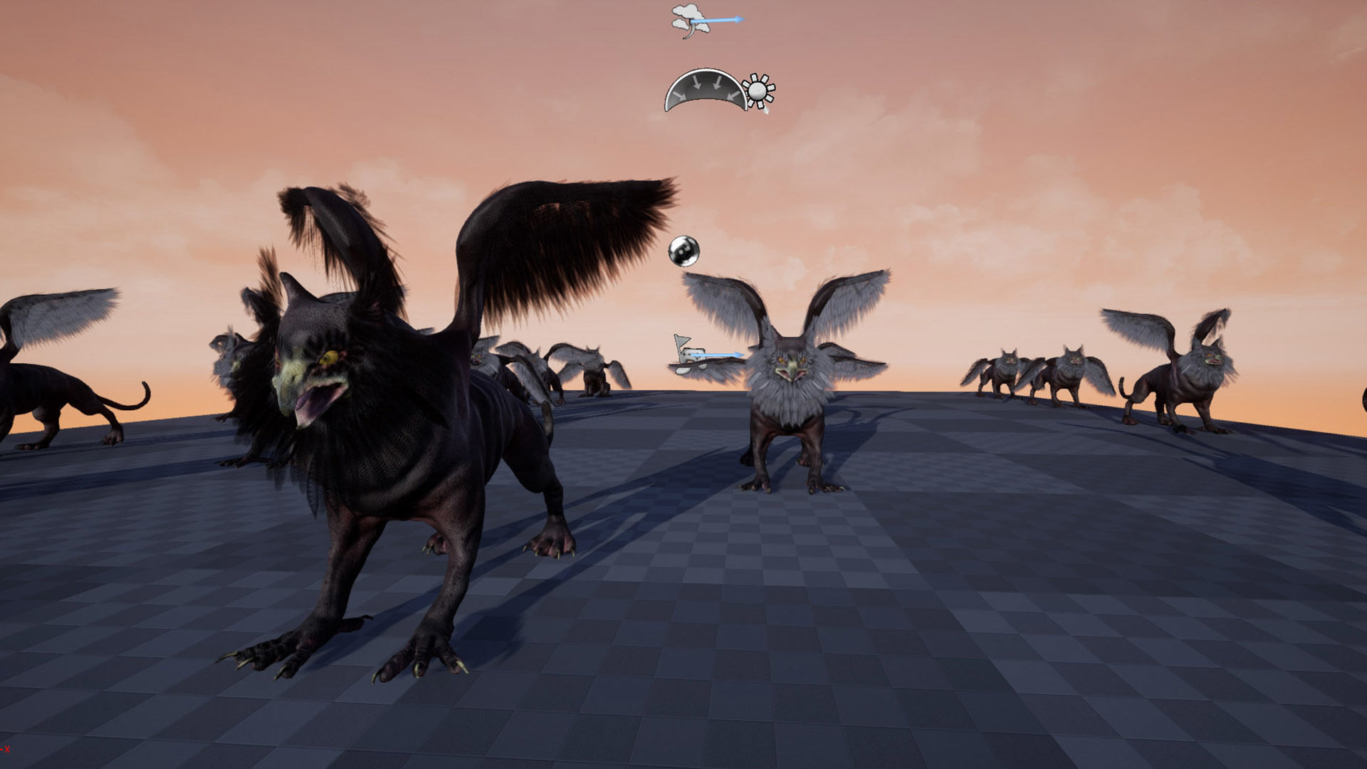 Anicent Griffin Low-poly 3D model_13