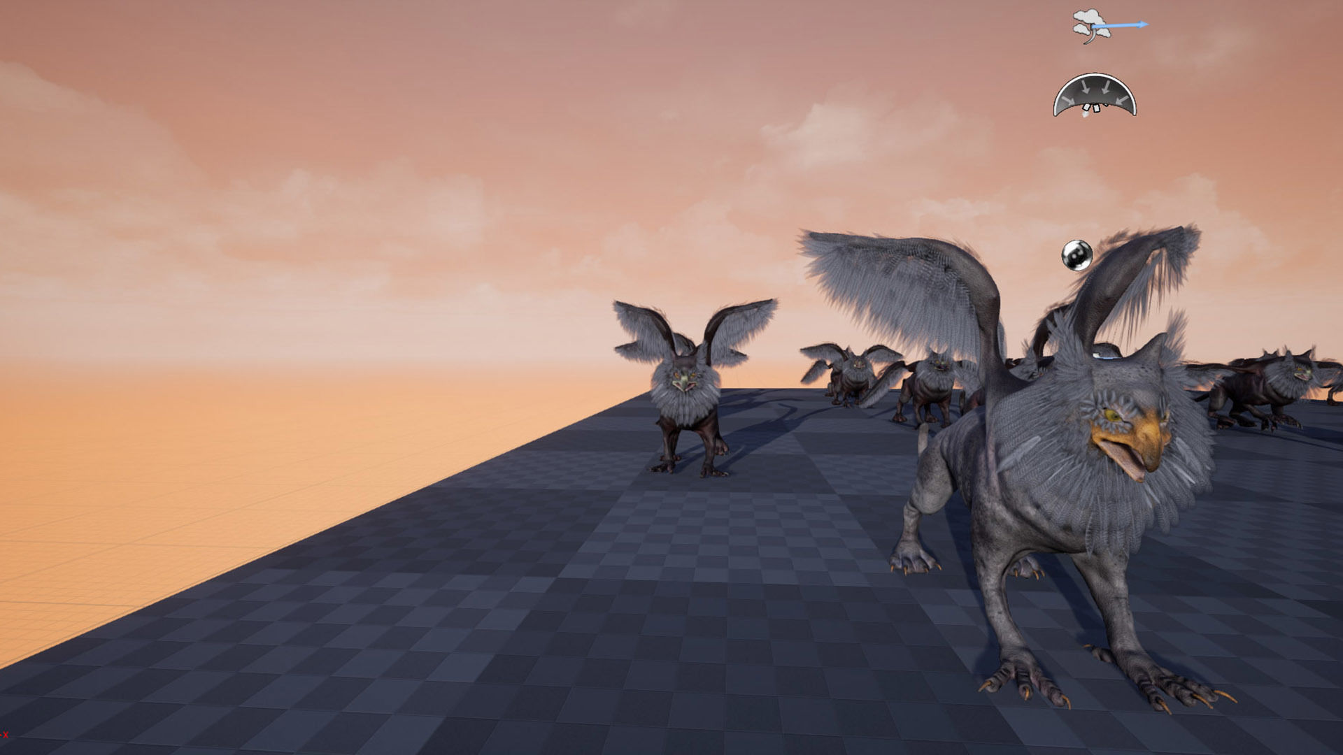 Anicent Griffin Low-poly 3D model_11