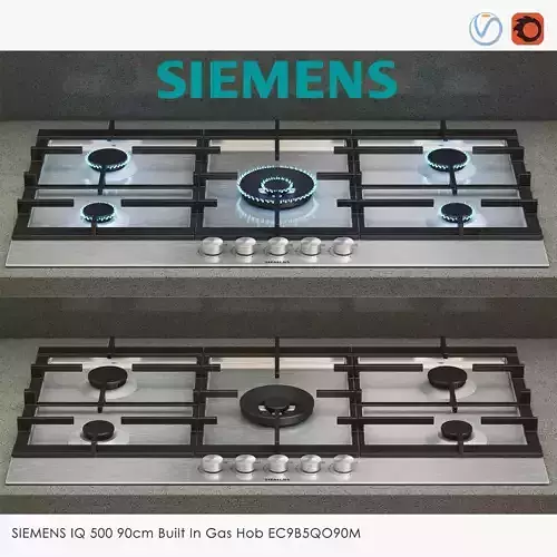 SIEMENS IQ 500 90cm Built In Gas Hob EC9B5QO90M 3D model