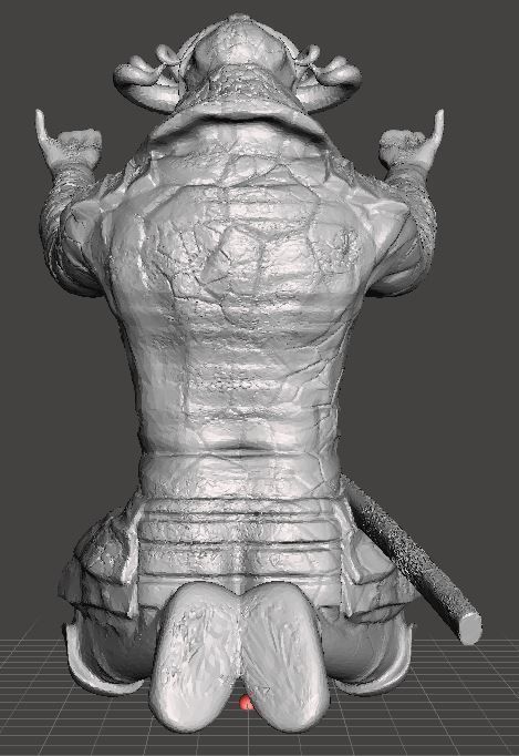 Samurai Pen Holder 3D print model_1