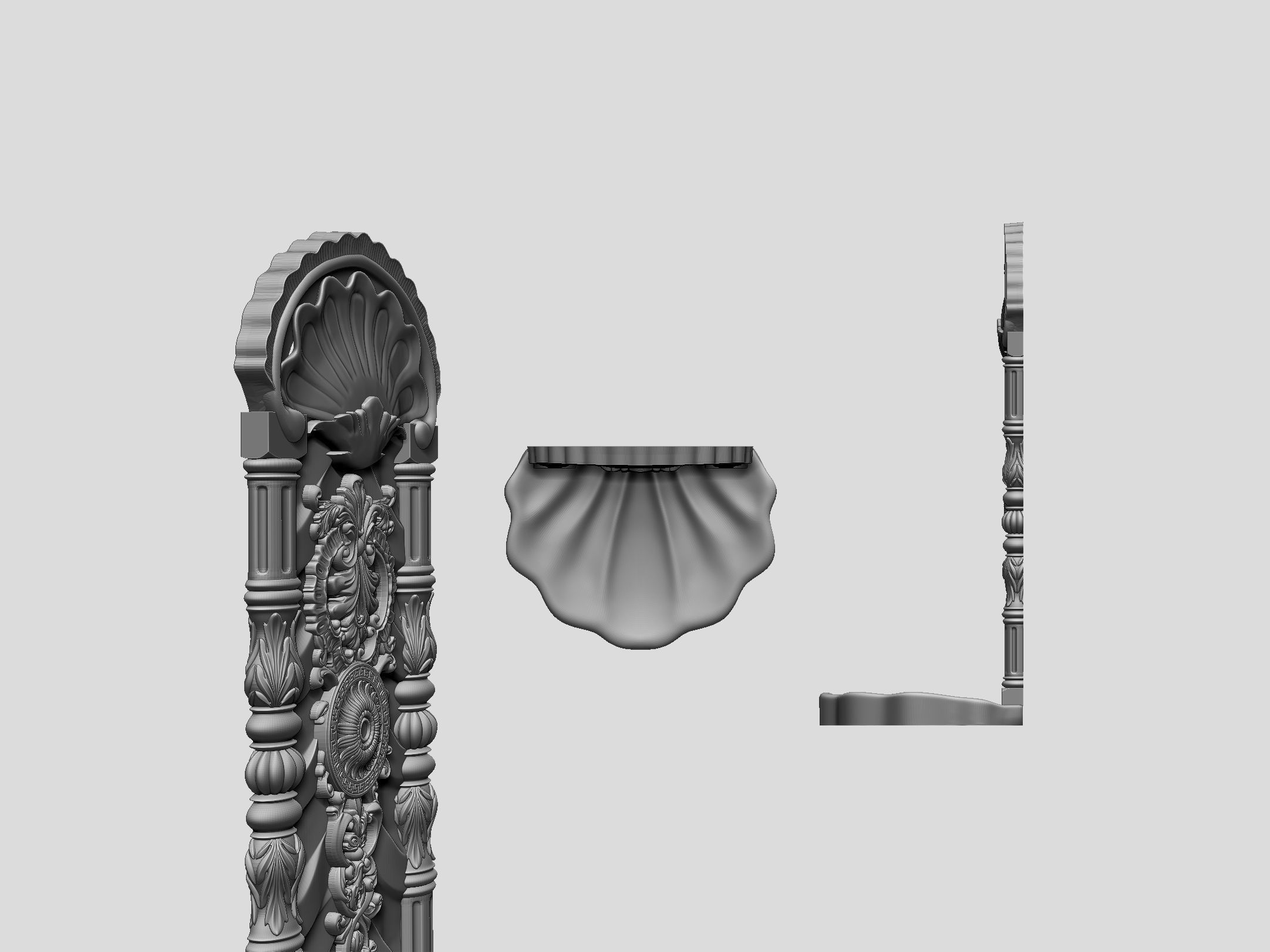 Classic Middle Eastern Fountain 3D print model_4