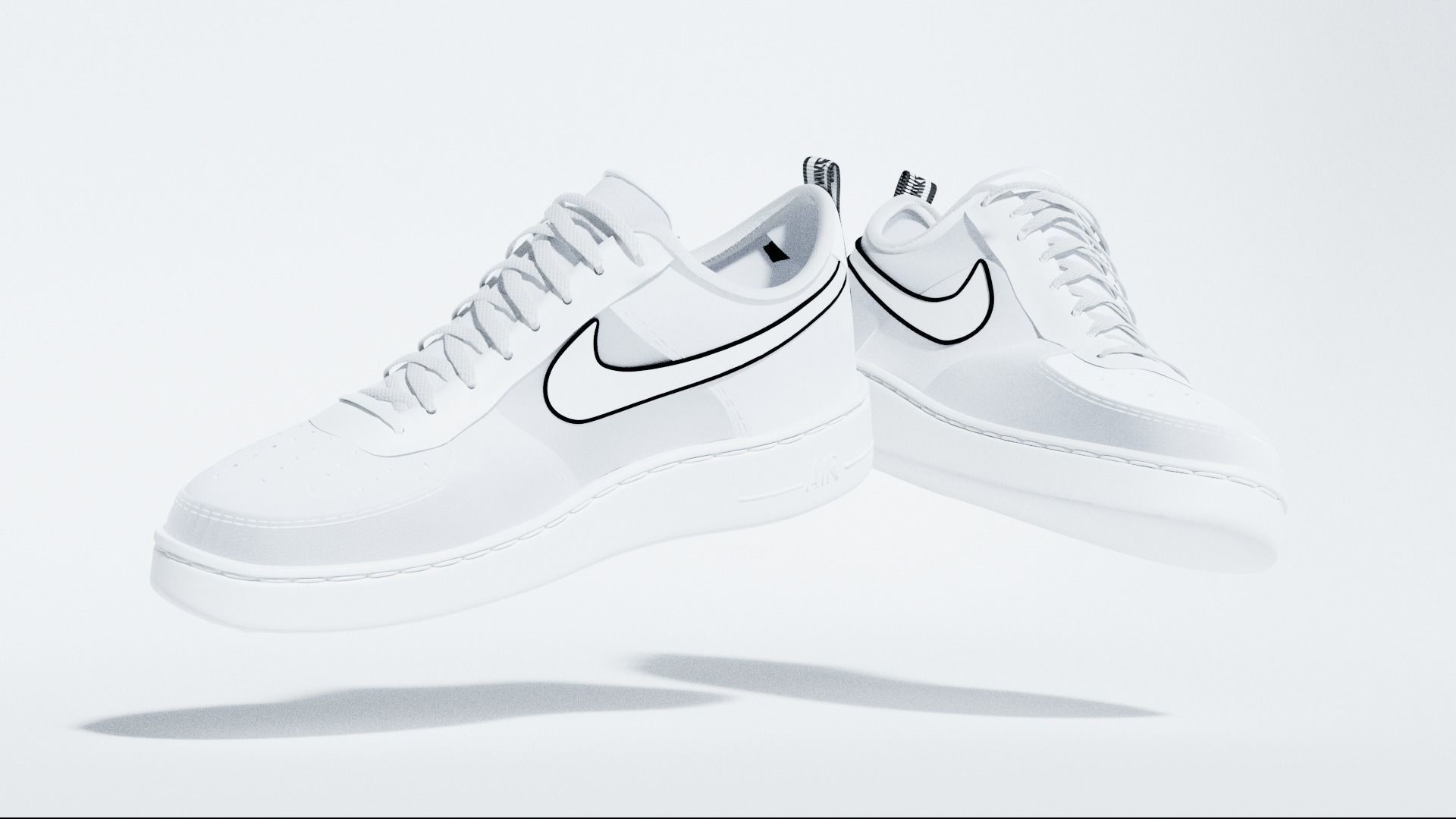 Nike Air Force 1 3D Model 3D model_4