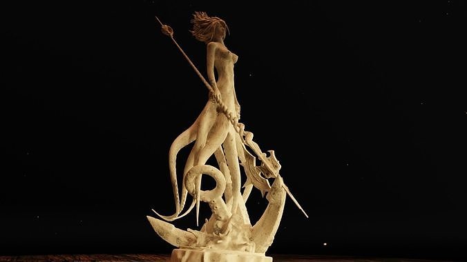 Octoqueen - Queen of seas 3D print model