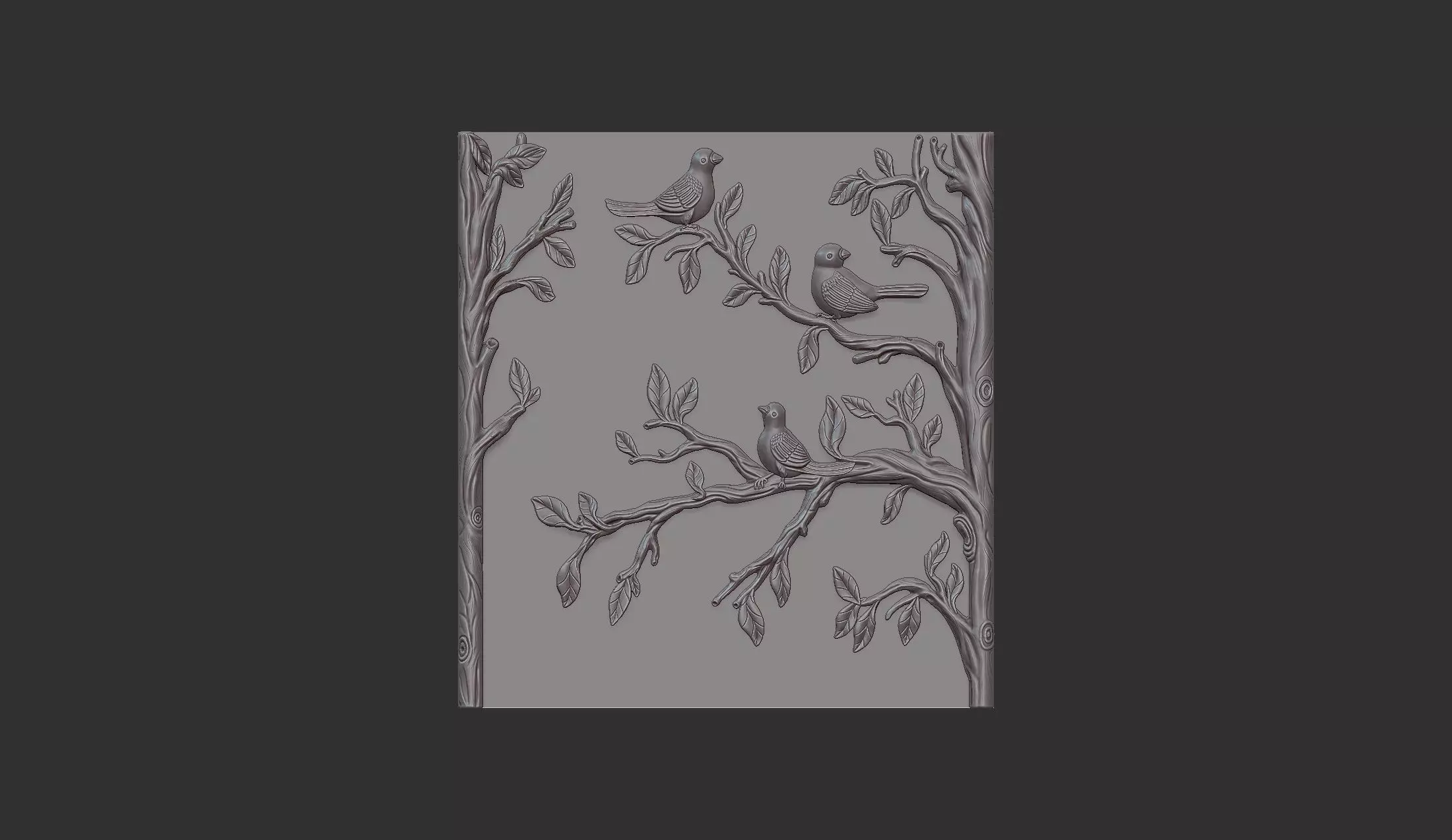 Birds on a Tree 3D print model