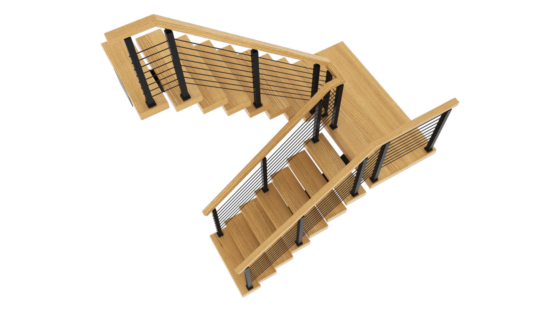 STAIR railings and balusters 3D model_2