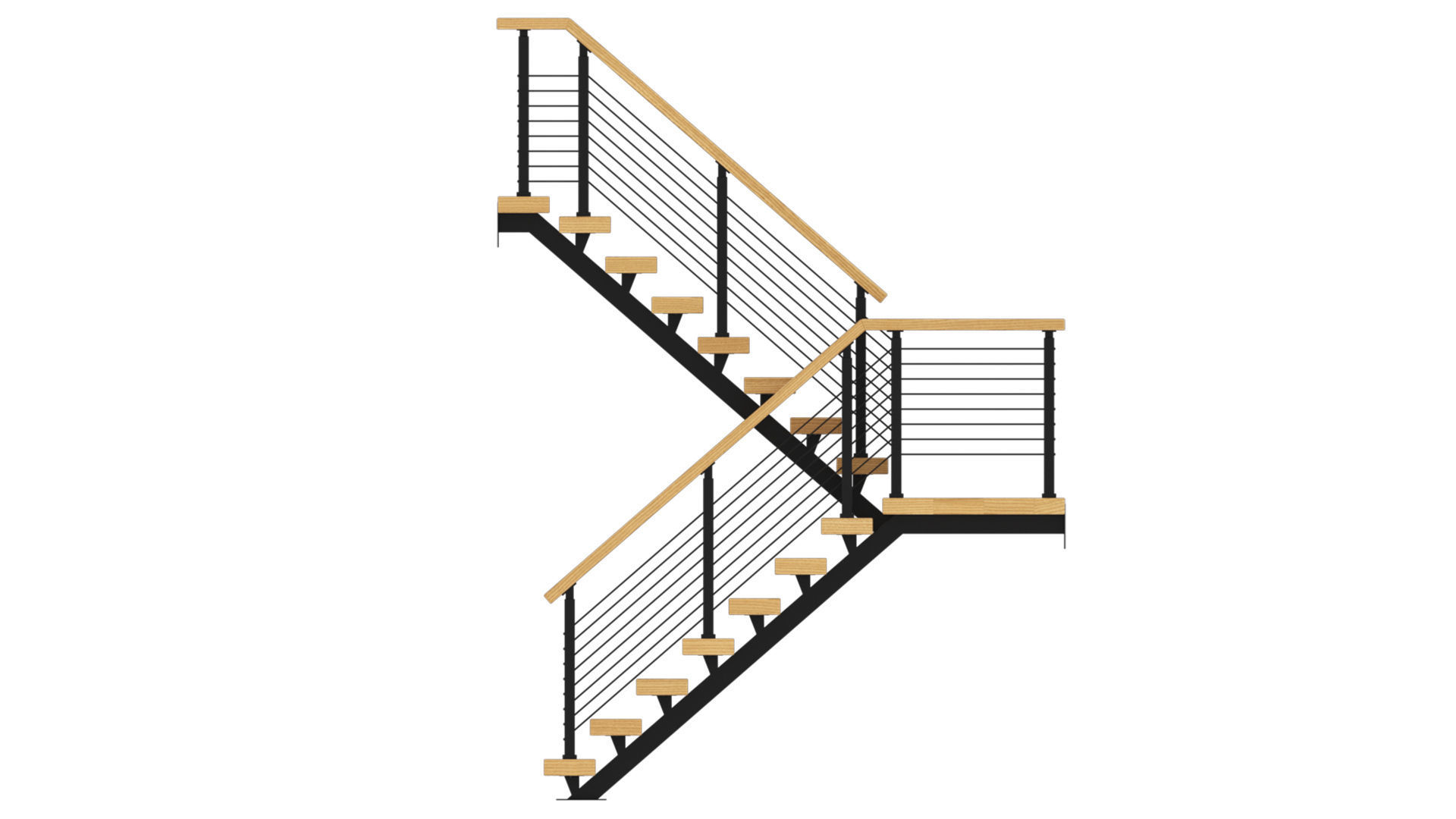 STAIR railings and balusters 3D model_4