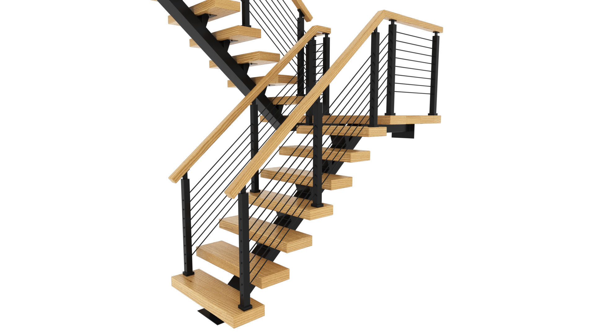 STAIR railings and balusters 3D model_3