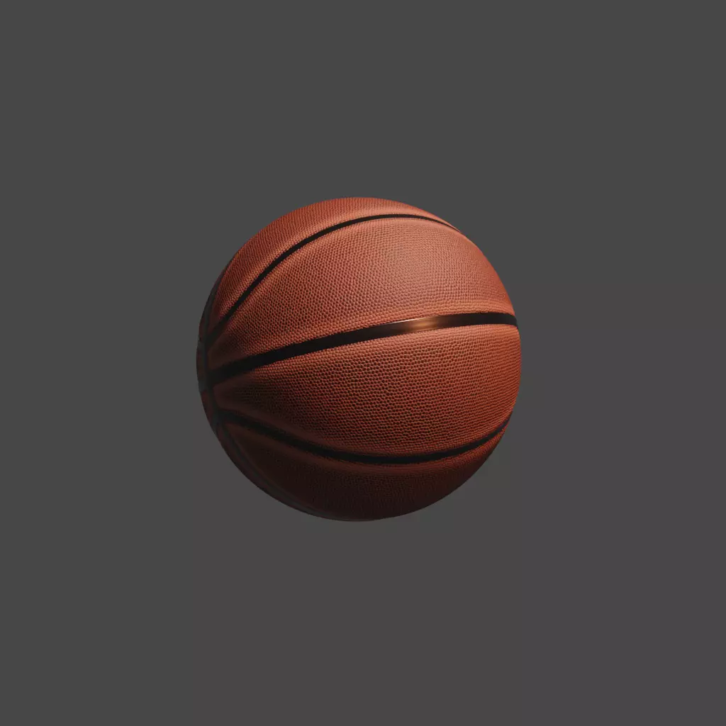 Basketball ball high poly 3D model