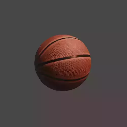 Basketball ball high poly