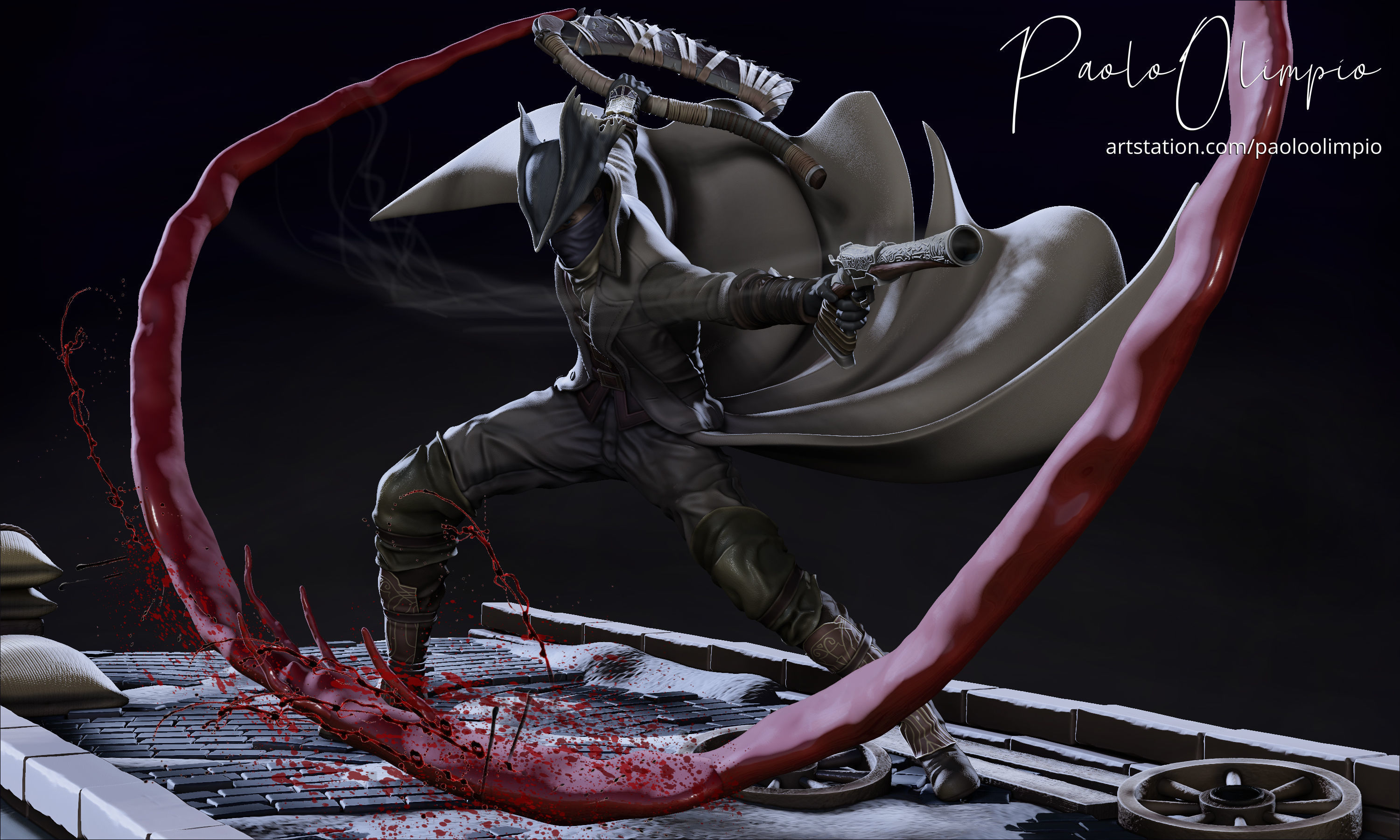 Bloodborne Diorama 3D print model_1