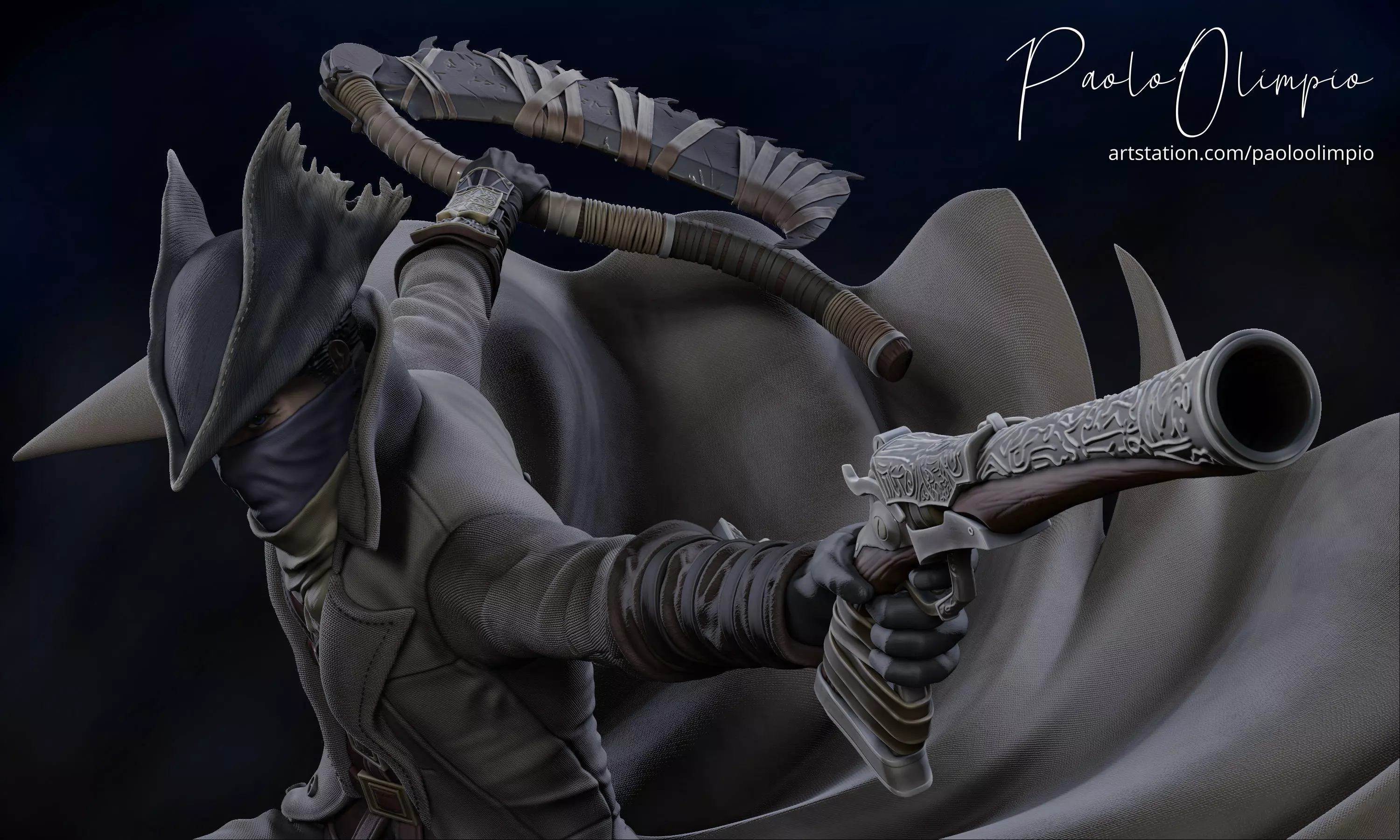 Bloodborne Diorama 3D print model_0