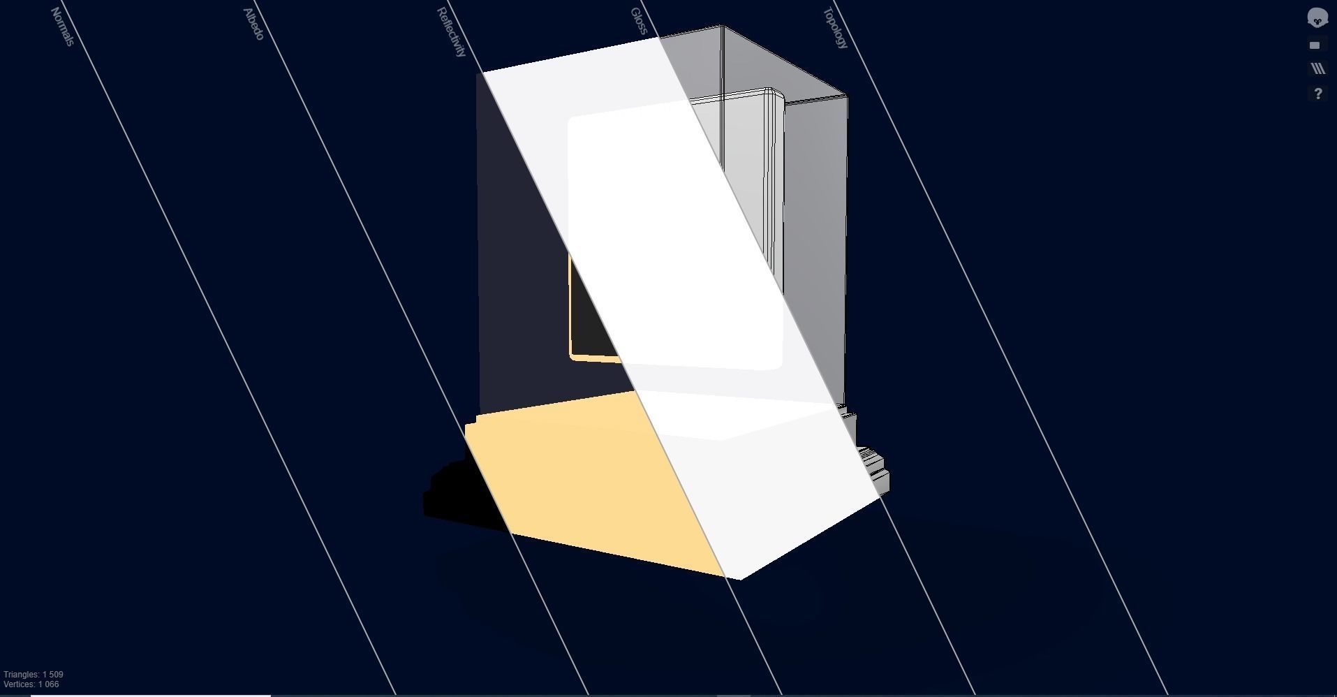 Mutant Ape 1 Gold Club Low-poly 3D model_12