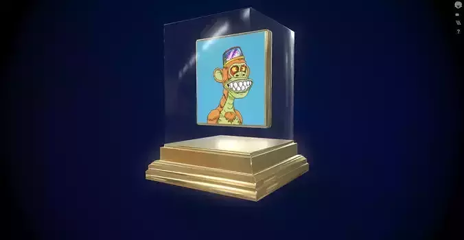 Mutant Ape 1 Gold Club Low-poly 3D model