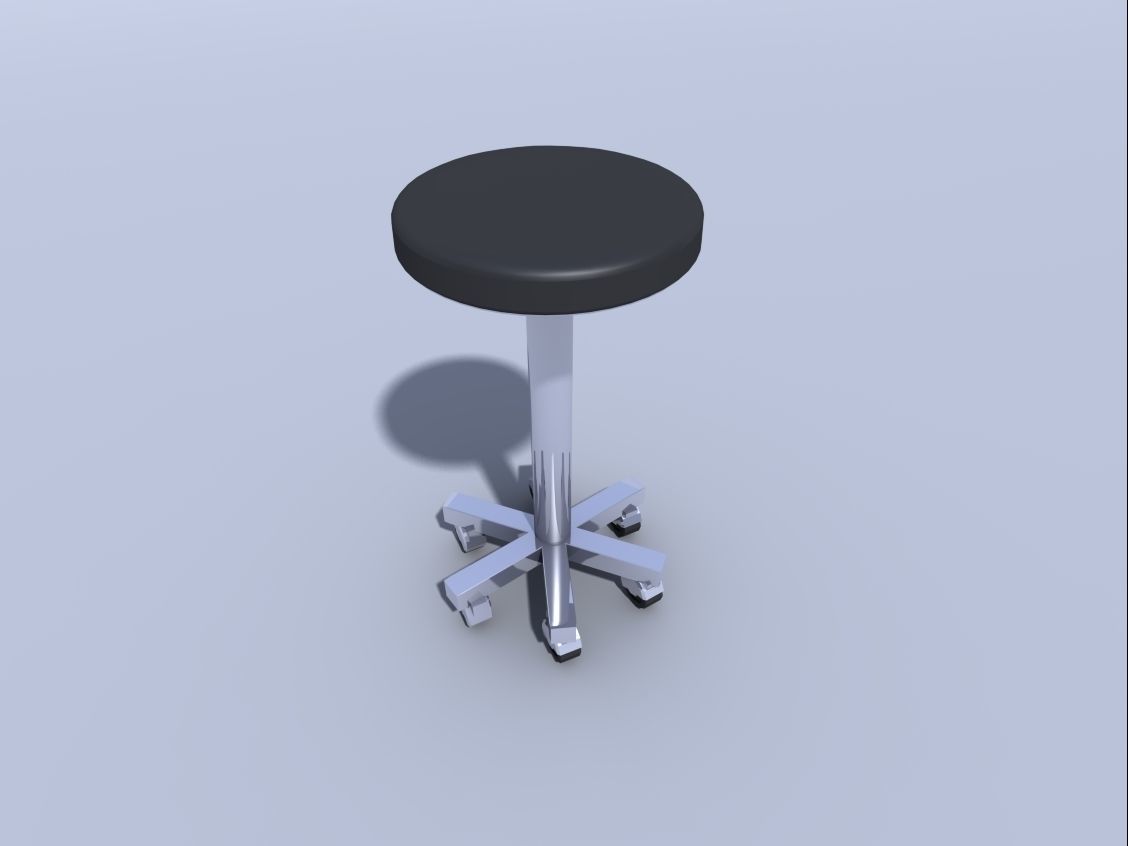 medical stool 3D model_1