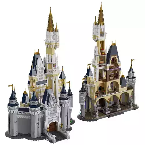 Lego - 71040 Disney Castle 3D model