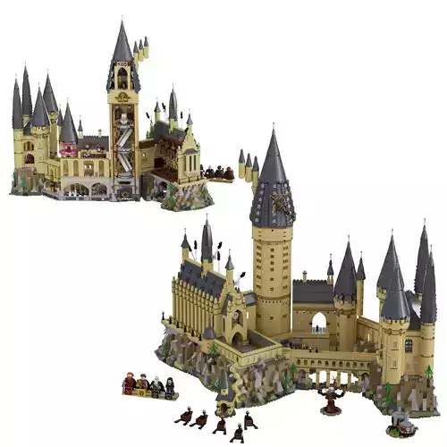 Lego - 71043 Hogwarts Castle 3D model