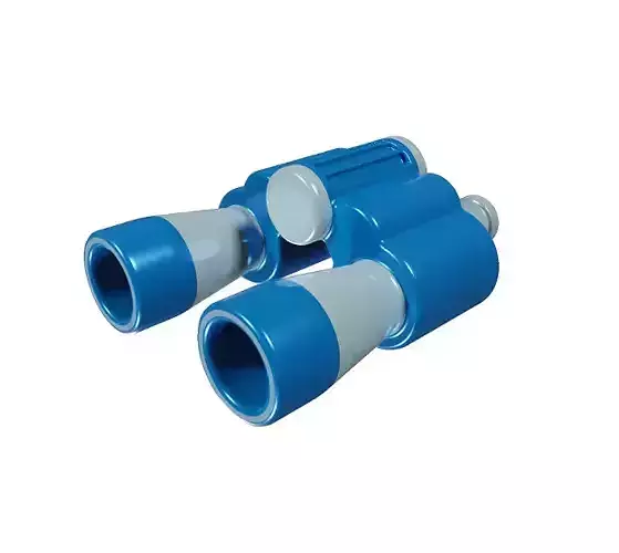 Classic Cartoon Binocular Low-poly 3D model