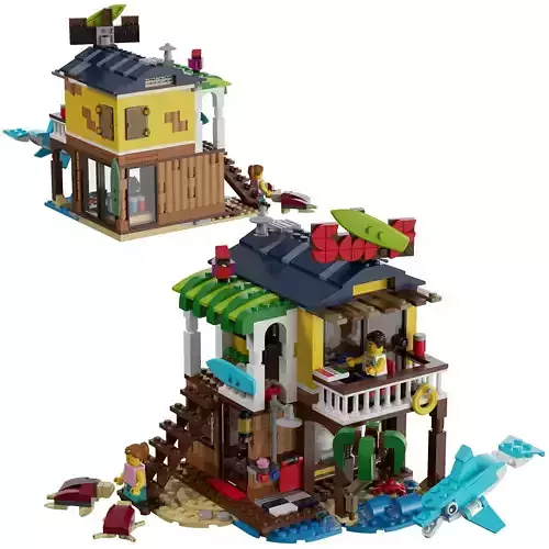 Lego - 31118 Surfer Beach House 3D model