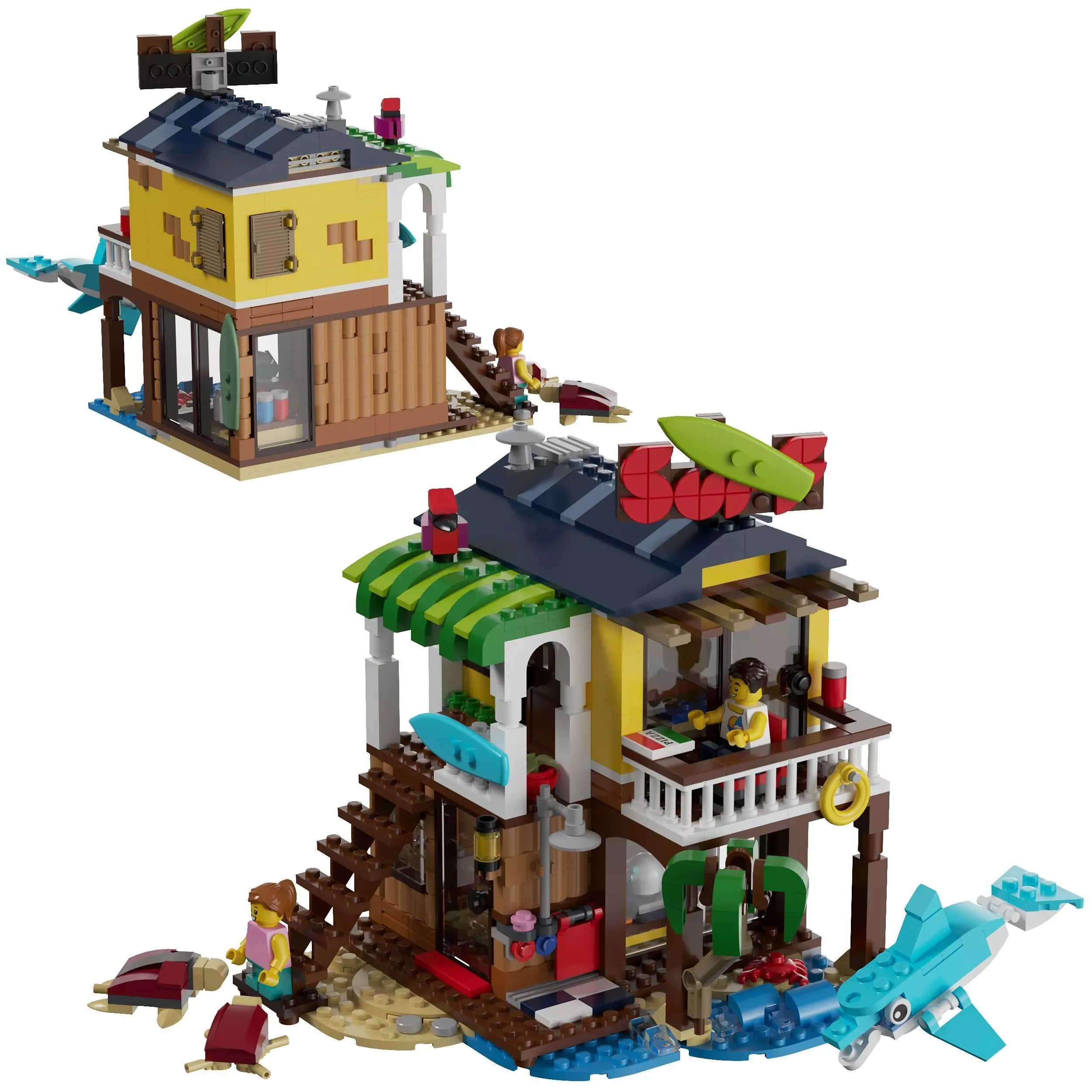 Lego - 31118 Surfer Beach House 3D model_0